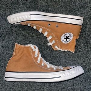 high top converse brown